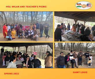 HindiUSA Saint Louis Spring Teacher's Picnic and Holi Milan